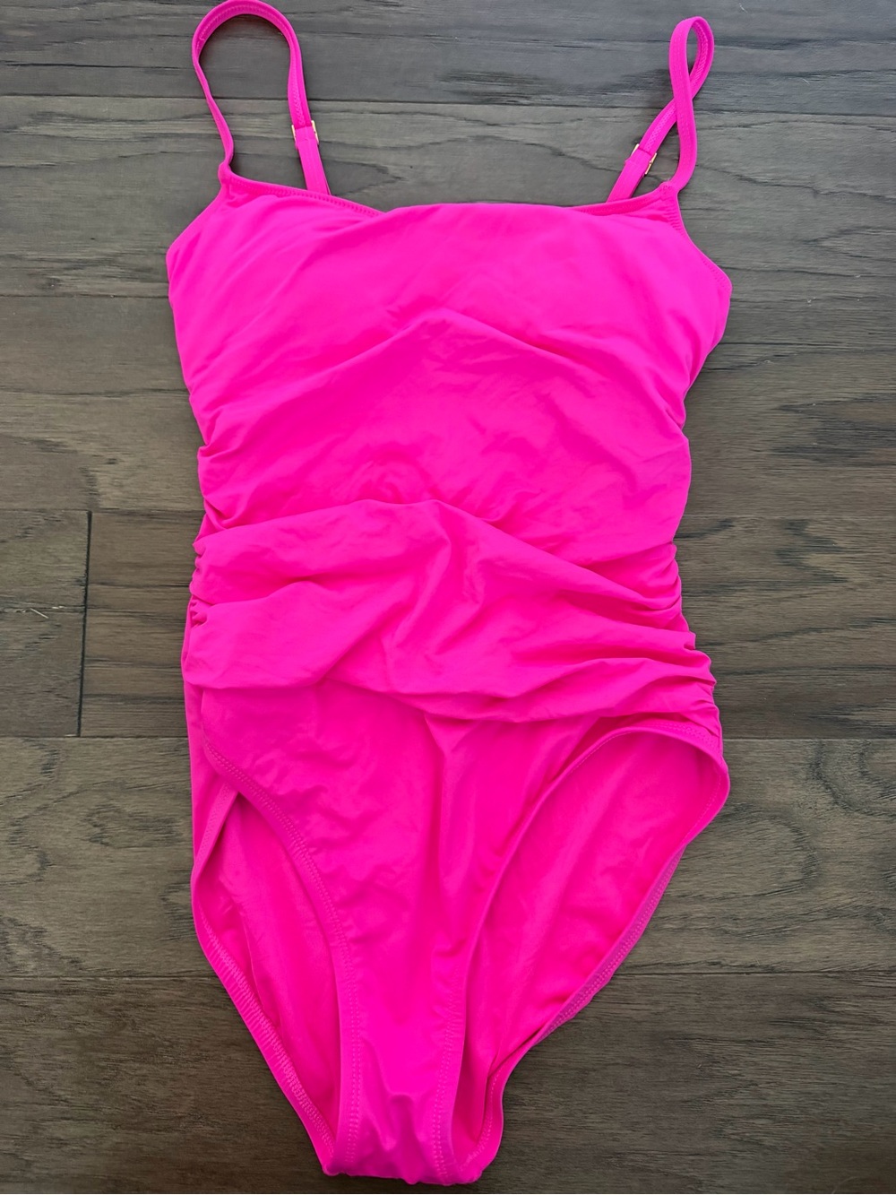 La Blanca Neon Pink One-Piece Swimsuit